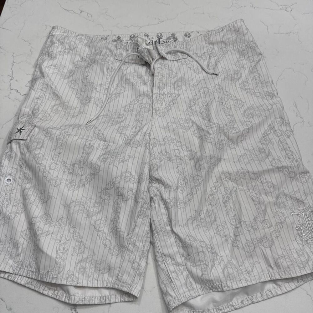 Unbranded Men's White Swim-briefs-shorts